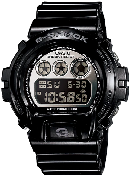 Casio G Shock 6900 Series Gloss Black DW 6900NB 1 WATCH OUTZ