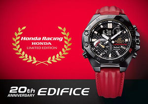 Casio Edifice Honda Racing ECB-10HR-1ADR 20th Anniversary Banner www.watchoutz.com