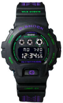 CASIO G-SHOCK X EVANGELION STORE FEAT. RADIO EVA DW-6900FS (EVA-01 TEST TYPE) watchoutz.com