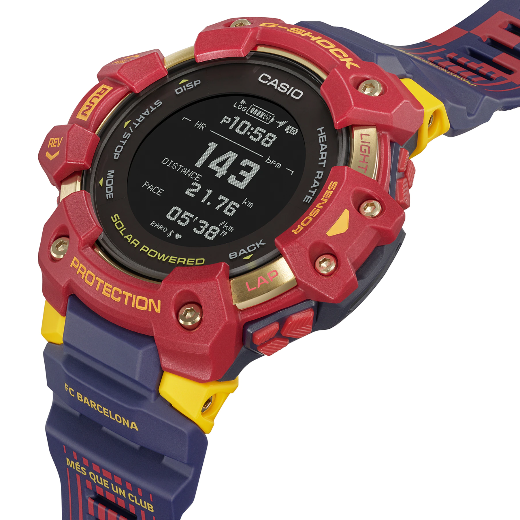 Casio G-Shock G-Squad X FC Barcelona 2022 Collaboration GBD