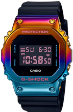 Casio G-Shock GM-5600SN-1DR Shanghai Night edition metal-covered bezel, Shanghai skyline gradient dial, shock-resistant, 200M water resistant digital watch