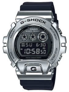 Casio G-Shock Metal Covered Bezel Silver-Black  GM-6900-1 www.watchoutz.com
