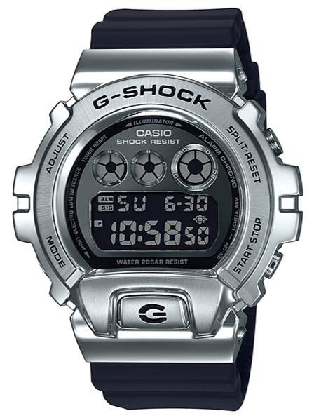 G-SHOCK GM-6900 シルバー メタルベゼル カシオ CASIO Casio G-Shock Metal Covered Bezel GM-6900-1 – WATCH OUTZ