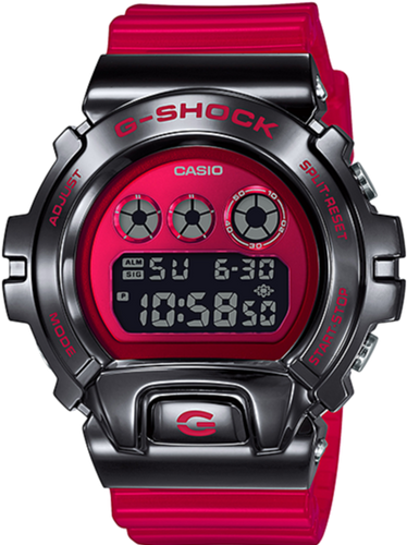 Casio G-Shock Metal Bezel Red-Black GM-6900B-4 www.watchoutz.com