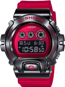 Casio G-Shock Metal Bezel Red-Black GM-6900B-4 www.watchoutz.com