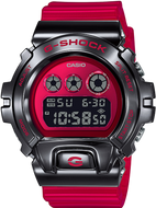 Casio G-Shock Metal Bezel Red-Black GM-6900B-4 www.watchoutz.com