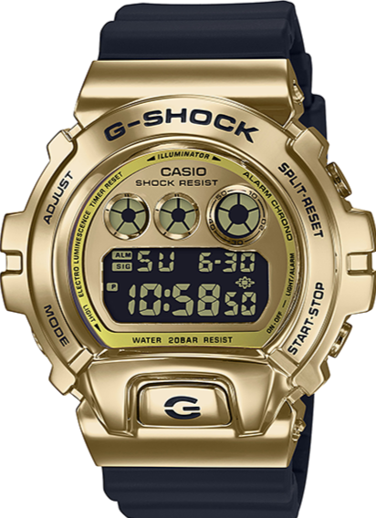 Casio G-Shock Metal Covered Bezel Black-Gold GM-6900G-9 www.watchoutz.com