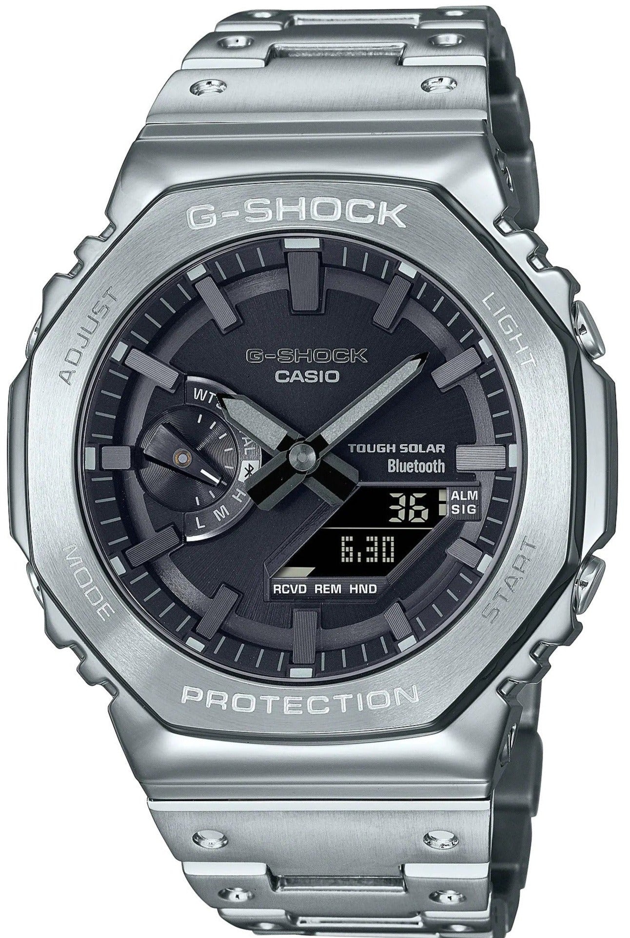 Casio G-Shock Full Metal GMB2100 Series Solar Silver GM-B2100D-1A – WATCH  OUTZ
