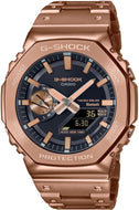 Front View showing Casio G-Shock Full Metal 2100 Series Solar Smartphone Link GM-B2100GD-5A. Shop at watchoutz.com.