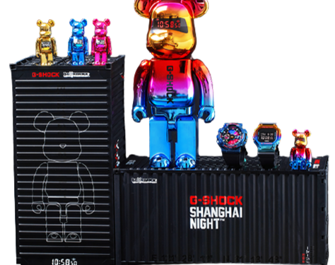 Casio G-Shock BE@RBRICK 400% Shanghai Night GM-5600SN-1 GM Casio G-Shock BE@RBRICK 400% Shanghai Night GM-5600SN-1 GM