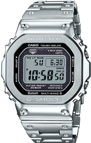 Casio G-shock GMW-B5000D-1DR GMWB5000D-1 GMW-B5000D-1 GMWB5000D Full Metal Origin Square Face Silver www.watchoutz.com