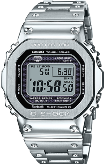 【新品未使用未開封品】G-SHOCK GMW-B5000D-1JF Casio G-Shock GMW Full Metal Series Silver Square Face GMW