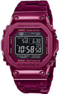 Casio G-Shock Full Metal Tough Solar Bluetooth Multi Band 6 Rose Red GMW-B5000RD-4 GMWB5000RD-4 www.watchoutz.com