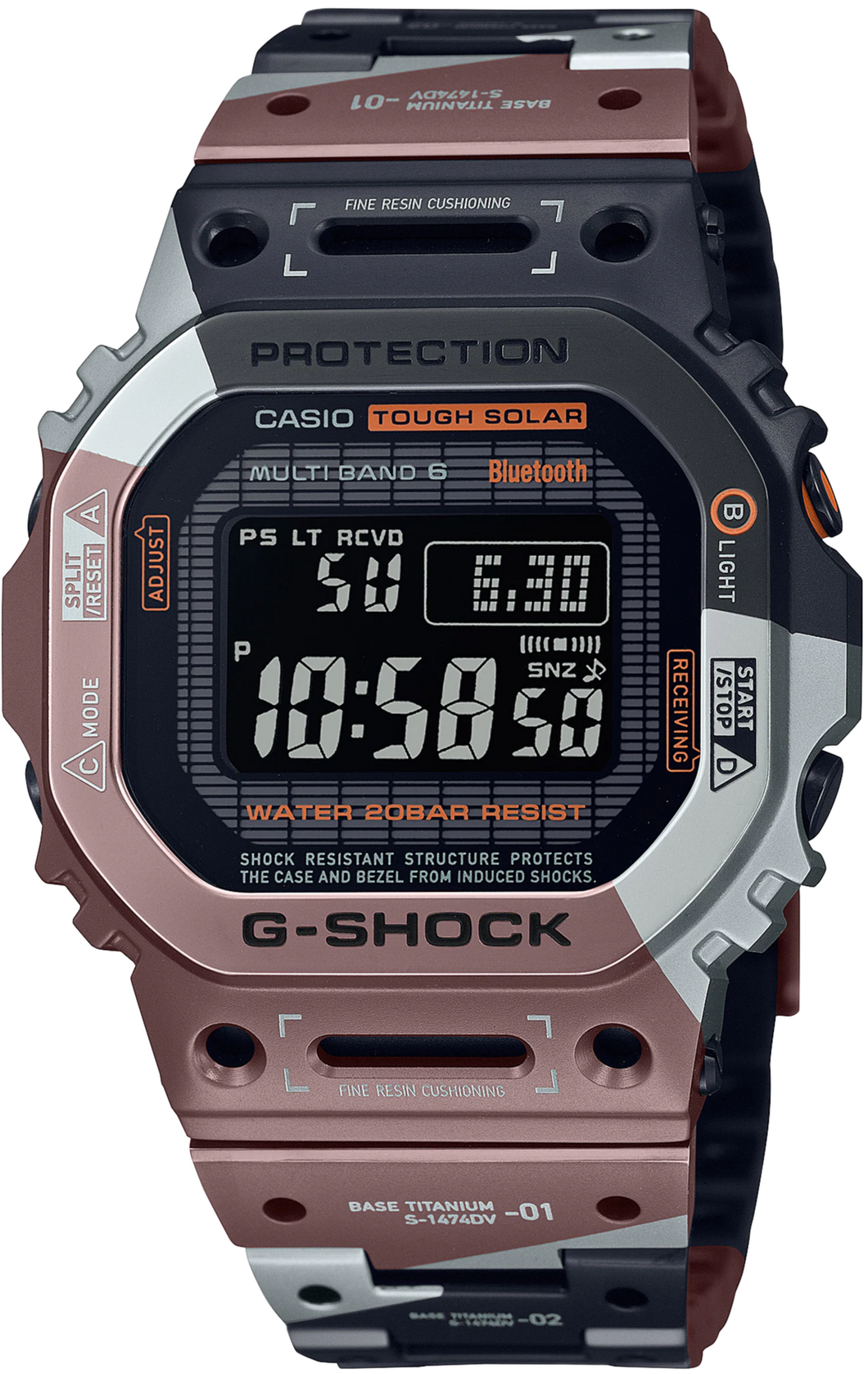 Casio G-Shock GMW-Series Full Metal Titanium Square Face 