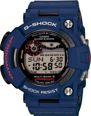 Casio G-Shock Master Of G Sea Tough Solar Multi Band 6 Frogman Men In Navy Blue GWF-1000NV-2JF. Available at Watchoutz.com, Hong Kong's top online watch retailer. Enjoy fast, secure international shipping and shop genuine Japanese watches with over 13 years of exceptional service. Visit Watchoutz International for your horology treasure hunt.