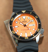 Seiko 5 Sports Automatic 200M Diver Orange-Dial JDM SKX011J1 Stock www.watchoutz.com