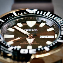 Seiko Prospex Tuna Asia Limited Rosegold Brown Automatic Diver's 200M SRPD14K1 face www.watchoutz.com