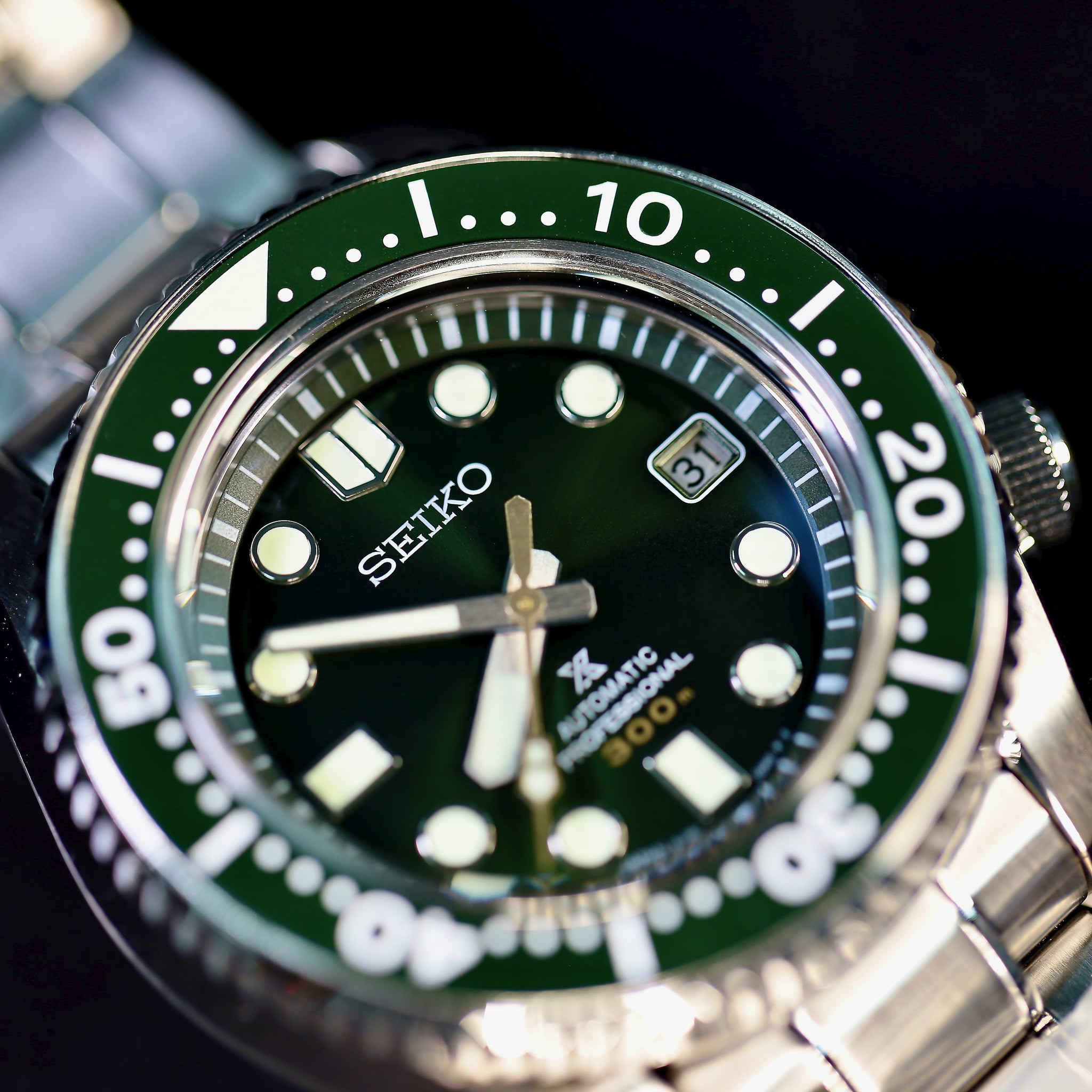 Seiko Watch Green Marinemaster Gmt Seiko Marinemaster 300 Green