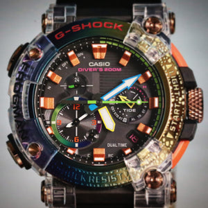 CASIO G-SHOCK ANALOG FROGMAN BORNEO RAINBOW TOAD GWF-A1000BRT-1A details-2 www.watchoutz.com