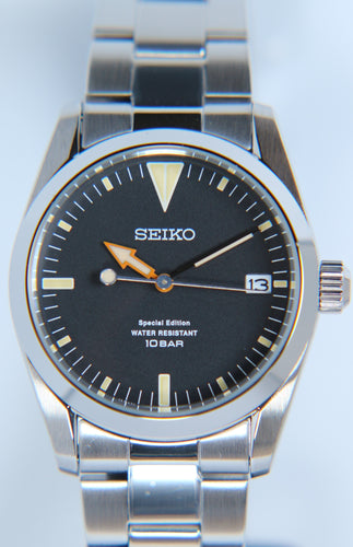 Seiko X Nano Universe JDM Vintage Style Quartz Black-Dial Special Edition SZQV020 www.watchoutz.com