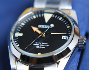 Seiko X Nano Universe JDM Vintage Style Quartz Black-Dial Special Edition SZQV020 WO Stock www.watchoutz.com