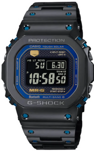 Casio G-Shock MR-G MRG-B5000 Series Super Titanium Solar "Blue Ink" MRG-B5000BA-1 www.watchoutz.com