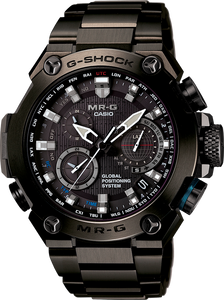 CASIO G-SHOCK MR-G GPS HYBRID WAVE CEPTOR TITANIUM MRG-G1000B-1A www.watchoutz.com