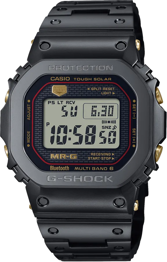 Casio G-Shock MR-G MRG-B5000 Series Super Titanium Solar Multi-Band-6 MRG-B5000B-1 - PREORDER www.watchoutz.com