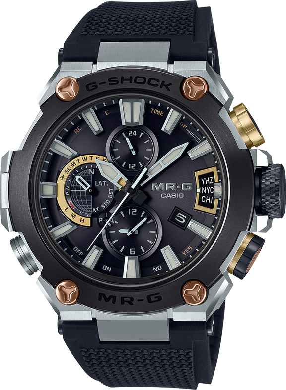 Casio G-Shock MR-G Titanium GPS Fluoro-Rubber Band MRG-G2000R-1A Casio G-Shock MR-G Titanium GPS Fluoro-Rubber Band MRG-G2000R-1A