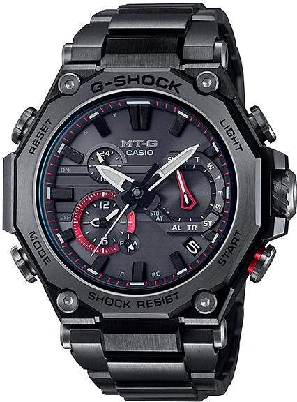 Casio G-Shock MT-G Multiband 6 Tough Solar Black-IP MTG-B2000BDE-1A www.watchoutz.com
