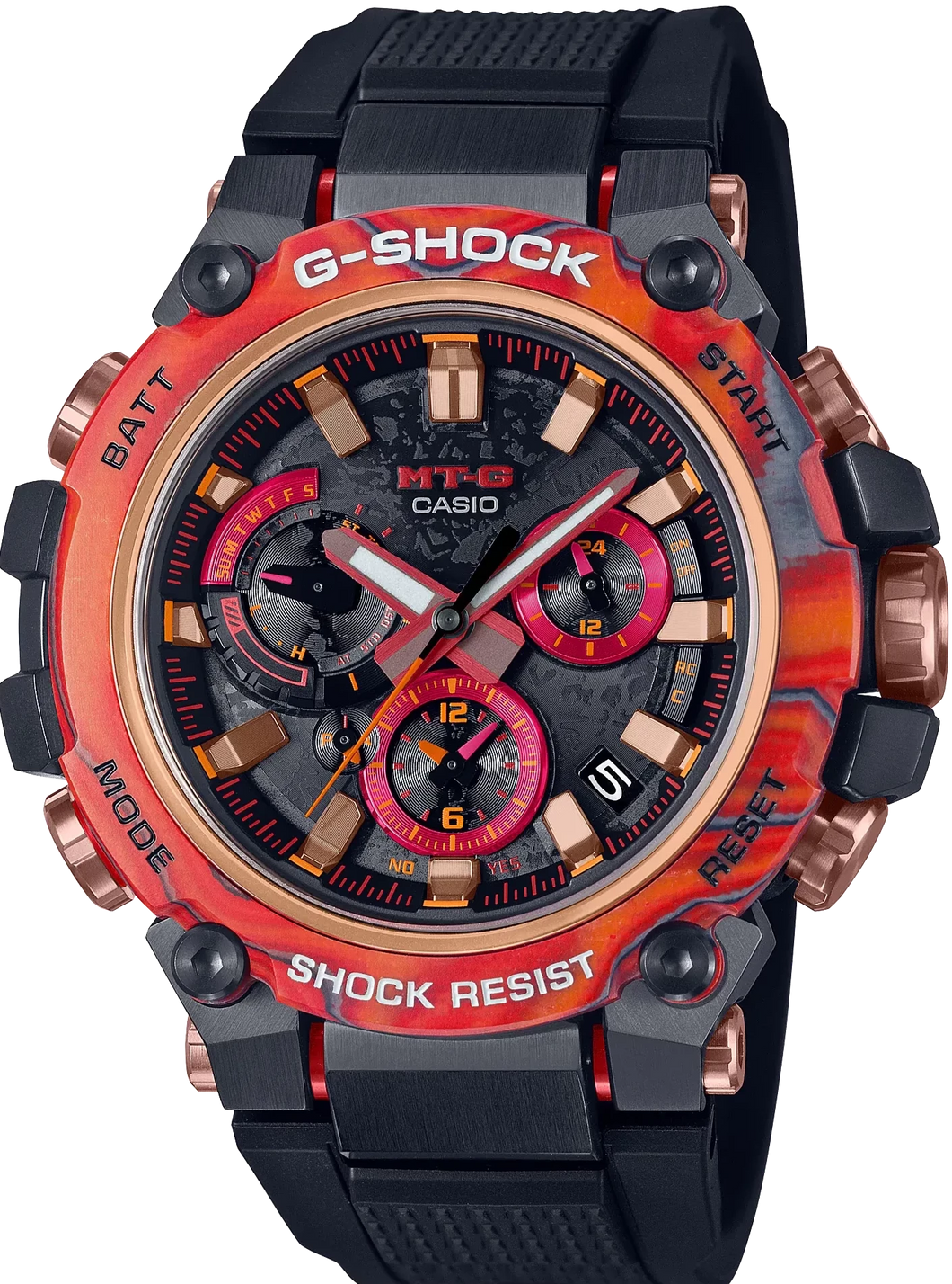 Casio G-Shock 40th Anniversary MT-G Tough Solar Flare Red MTG-B3000FR-1A  MTGB3000FR-1A www.watchoutz.com