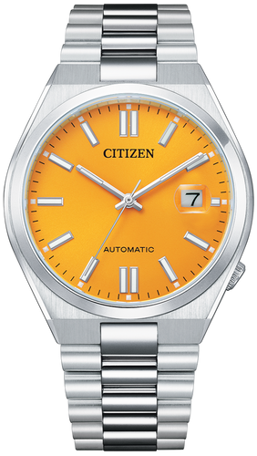 Citizen Mechanical Automatic Date Display Yellow Dial NJ0150-81Z www.watchoutz.com