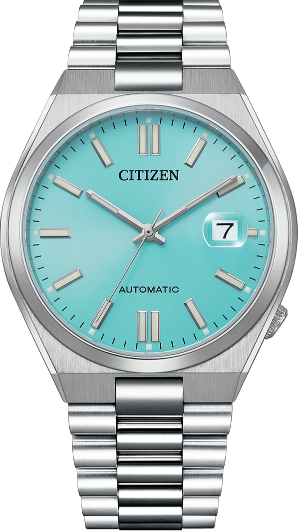 Citizen Mechanical Automatic Date Retro Style Tiffany Blue NJ0151-88M. Available at Watchoutz.com, Hong Kong's top online watch retailer with a physical shop. Enjoy fast, secure international shipping and shop for genuine Japanese watches with over 13 years of exceptional service and reputation. Visit Watch Outz International for your next horology treasure hunt.