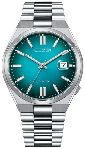 Citizen Mechanical Automatic Date Display Gradient Blue NJ0151-88X www.watchoutz.com