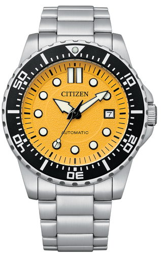 Citizen Mechanical Automatic Date Display Diver Mango Yellow Dial NJ0170-83Z