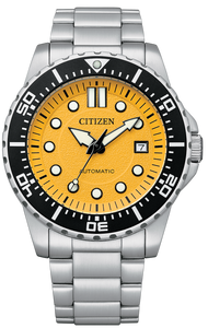 Citizen Mechanical Automatic Date Display Diver Mango Yellow Dial NJ0170-83Z