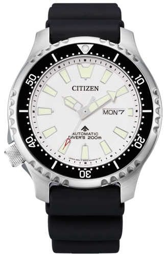 Citizen Promaster Automatic 200M Diver Fugu Limited White Dial NY0118-11A www.watchoutz.com