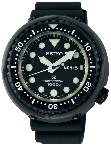 Seiko Prospex Marine Master Professional 1000M Quartz Diver Darth Tuna S23631J1 SBBN047 www.watchoutz.com