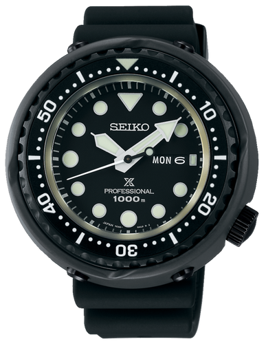 Seiko Prospex Marine Master Professional 1000M Quartz Diver Darth Tuna S23631J1 SBBN047 www.watchoutz.com