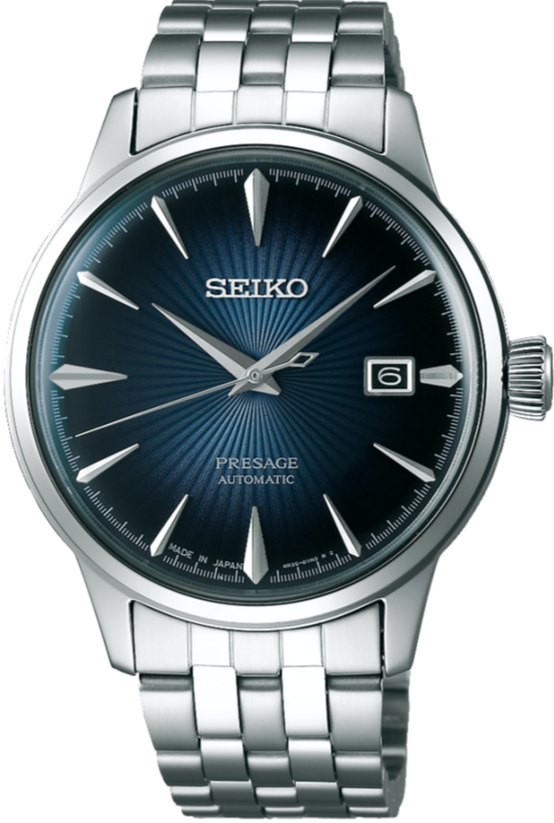 Seiko Presage Cocktail Time Series Mechanical Automatic Blue Moon SRPB41 SRPB41J1 SARY073 www.watchoutz.com