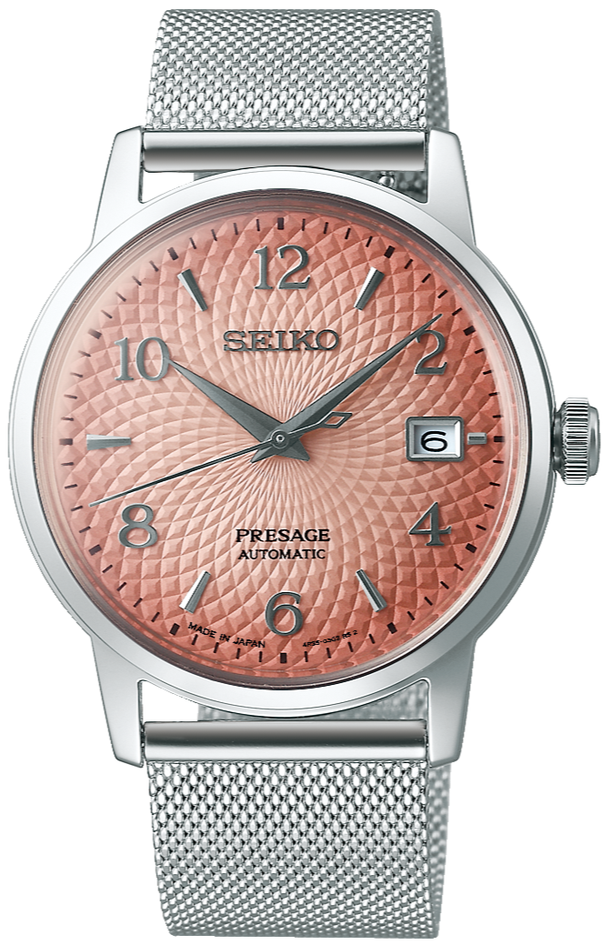 SEIKO PRESAGE AUTOMATIC BAR COCKTAIL TEQUILA SUNSET SARY169 (SRPE47J1) www.watchoutz.com