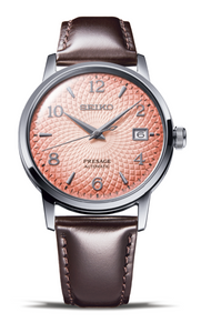 SEIKO PRESAGE AUTOMATIC BAR COCKTAIL TEQUILA SUNSET SARY169 (SRPE47J1) leather strap www.watchoutz.com