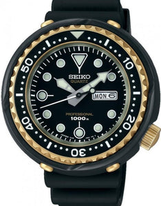 Seiko Prospex Professional Quartz Diver Limited Edition Gold Black Tuna S23626J1 SBBN040 www.watchoutz.com