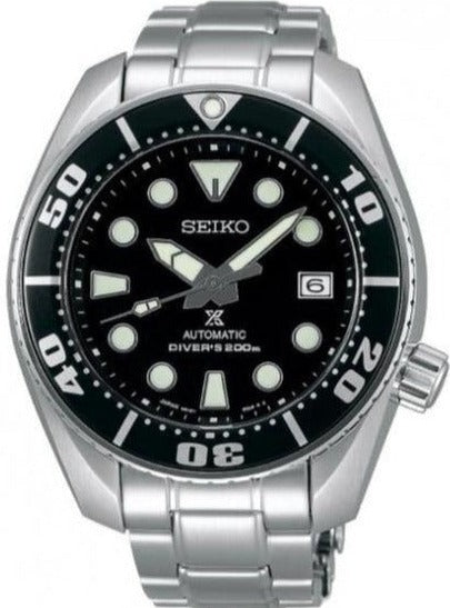 Seiko Prospex Automatic 200M Diver Basic Black Dial SUMO SBDC031 www.watchoutz.com