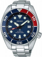 SEIKO PROSPEX AUTOMATIC DIVERS 200M SUMO RED BLUE DIAL SBDC057 www.watchoutz.com