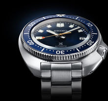 Seiko Prospex Automatic 1970 Diver's 55th Anniversary Limited "Captain Willard" Blue Turtle SBDC123 (SPB183) face www.watchoutz.com