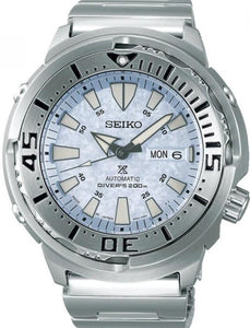 Seiko Prospex Automatic 200M Diver Scuba Frost-Icy Blue Snowflake Baby Tuna Kira Zuri SBDY053 www.watchoutz.com