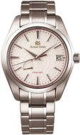Front view Grand Seiko Heritage Collection Spring Drive Red Snowflake SBGA421 AJHH Limited Edition. Available at Watchoutz.com.