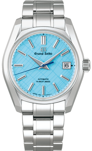 Grand Seiko Heritage Collection Ginza Limited 2022 Automatic Hi-Beat 36000 Limited Edition Map Grid Dial Baby Blue SBGH297 www.watchoutz.com