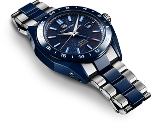 Blue Ceramic Hi-Beat GMT 36000 Limited Edition SBGJ229 face www.watchoutz.com